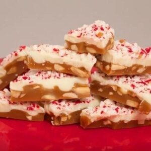White Chocolate Peppermint Toffee